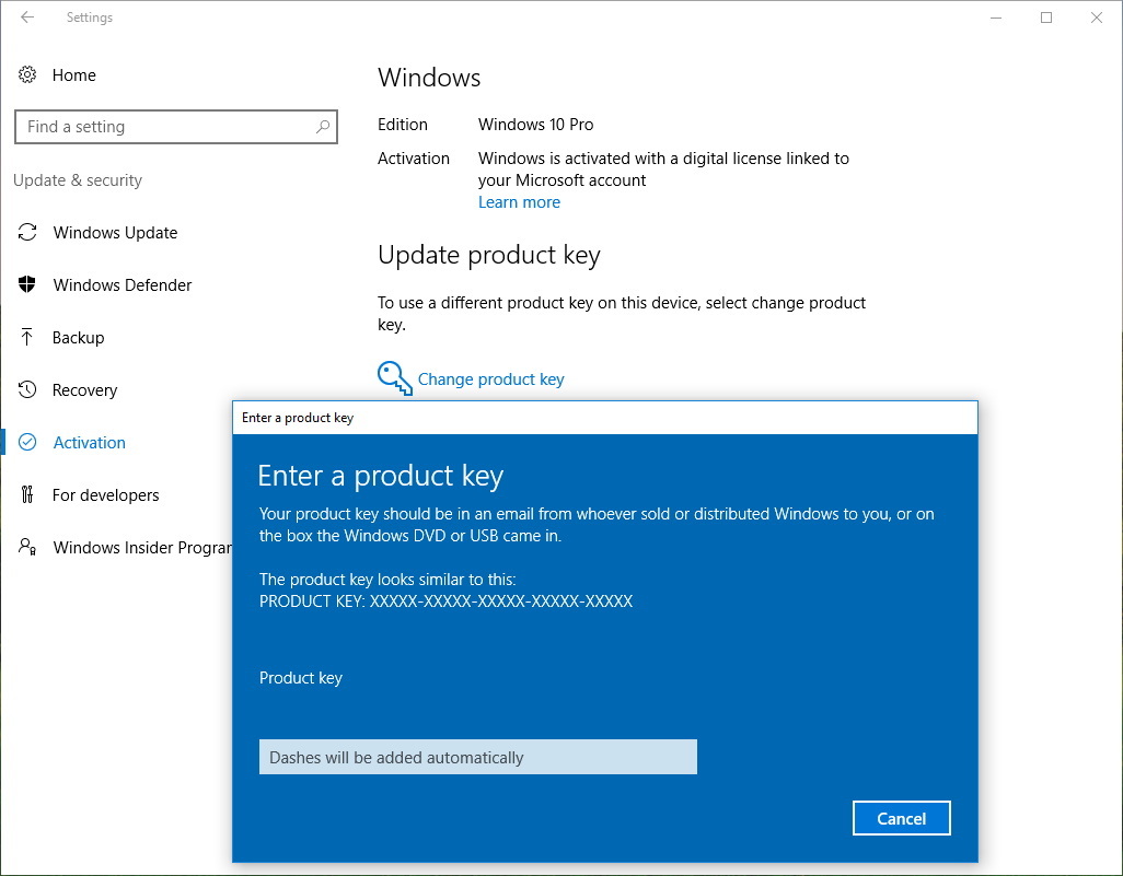 product keys for windows 10 upgrade